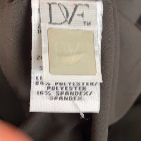 Diane von Furstenberg Yvette Black Gray Dress Sz 8 - Picture 14 of 15